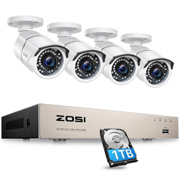 ZOSI 8EN-215W4S SEC CAM KIT
