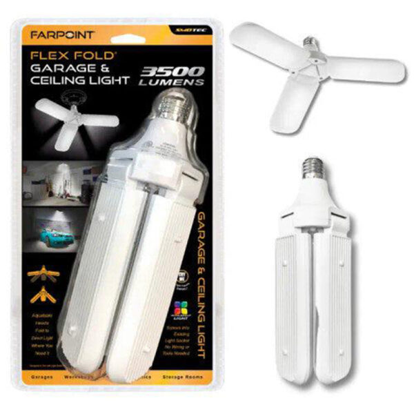 FARPOINT FLEX FOLD GARAGE AND CEILING LIGHT