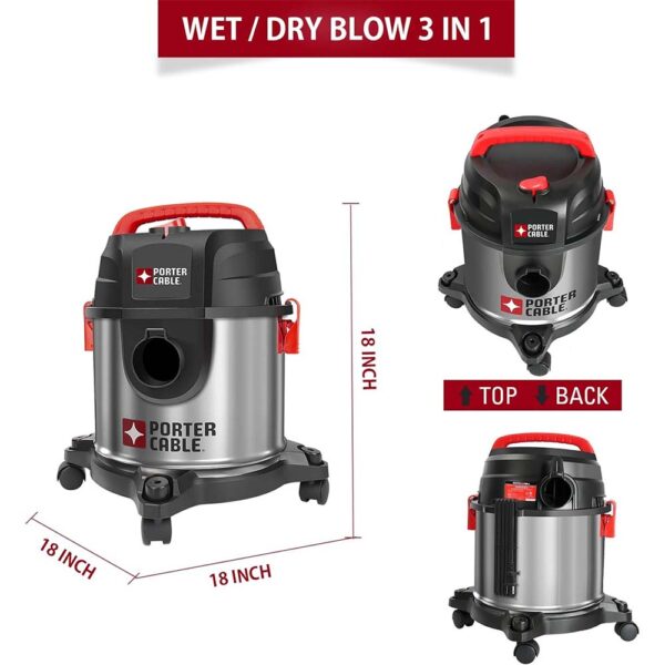 PORTER CABLE 4 GALLON ,4 HP WET/DRY VACUUM