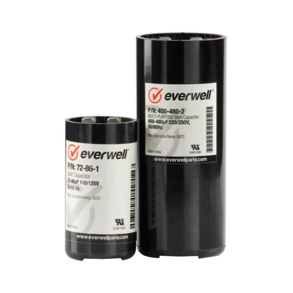 EVERWELL 130-156µf x 110/125V Start Capacitor