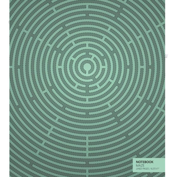 Maze Notebook - Lined Pages
