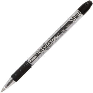 Pentel RSVP STYLUS Ballpoint Pen, Fine Line, Black Ink