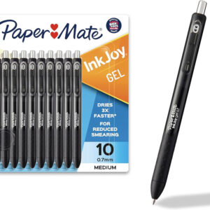 Paper Mate® InkJoy® Gel Pens, Medium Point, Black, 8 Pack