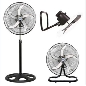 Brentwood Kool Zone F-1831B 3in1 3-Speed 18” Industrial Fan, Black